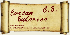 Cvetan Bukarica vizit kartica